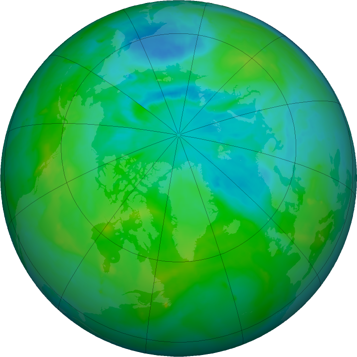 Arctic ozone map for 28 July 2011